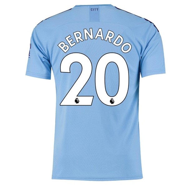 Camiseta Manchester City NO.20 Bernardo 1ª 2019/20 Azul